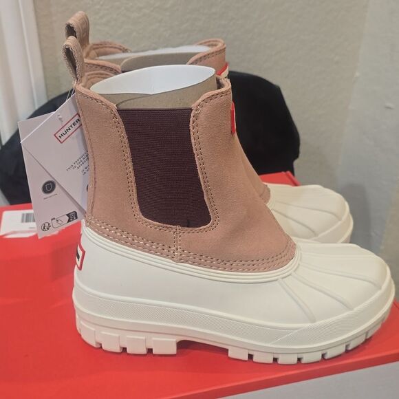 Hunter Sutton Waterproof Duck Boot- Whitby Sand/Rococo Blush - Picture 11 of 11